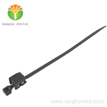 1-Piece Type Cable Tie with Edge Clip 082653